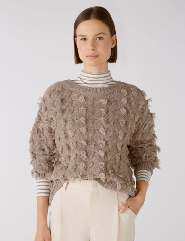 Pullover with fringe detail...