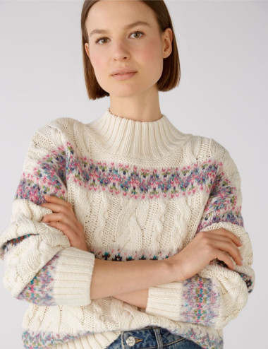 Norwegian cable pullover - OUI