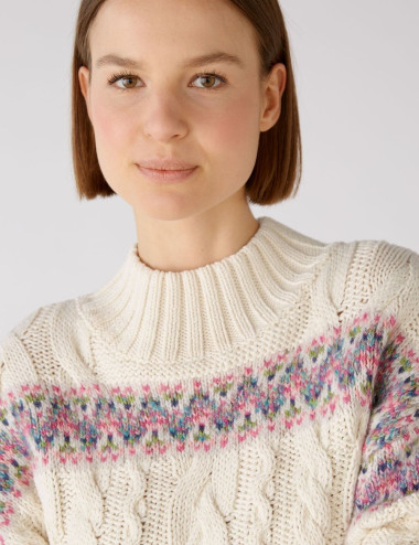 Norwegian cable pullover - OUI