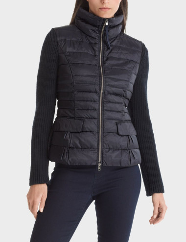 Veste matelassée marine -...