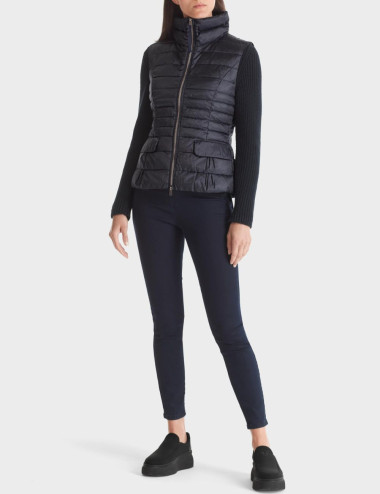 Veste matelassée marine -...