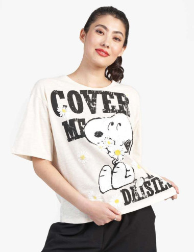 T-Shirt Snoopy "Cover Me in...