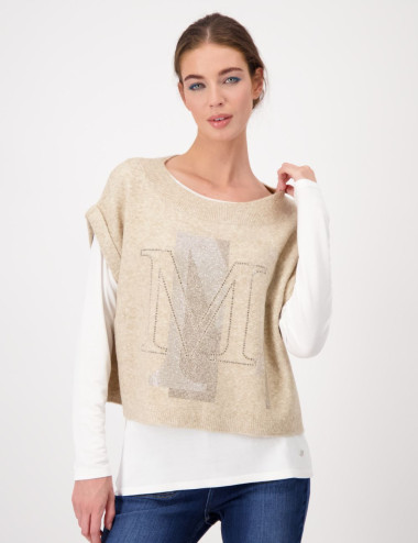 Short-sleeved pullover with...
