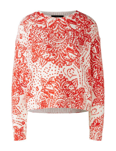 Long-sleeved floral paisley...