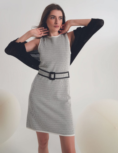 Knitted dress in cotton