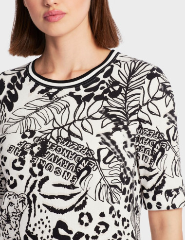 T-Shirt imprimé léopard