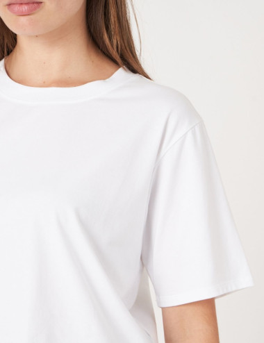 T-Shirt blanc coupe carré