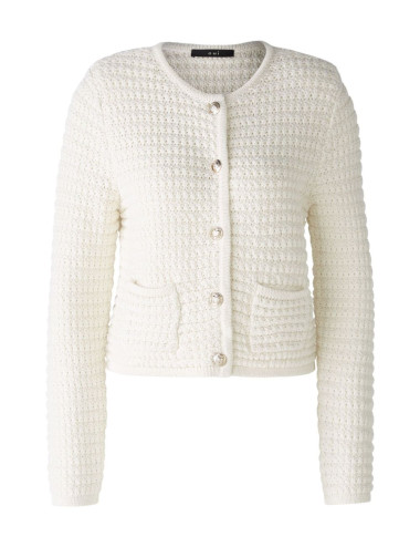 Knitted jacket with...