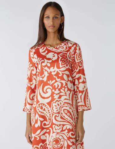 Paisley floral print dress