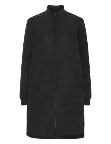 Black quilted coat IRIS01