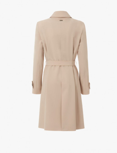 Manteau trench-coat sable...