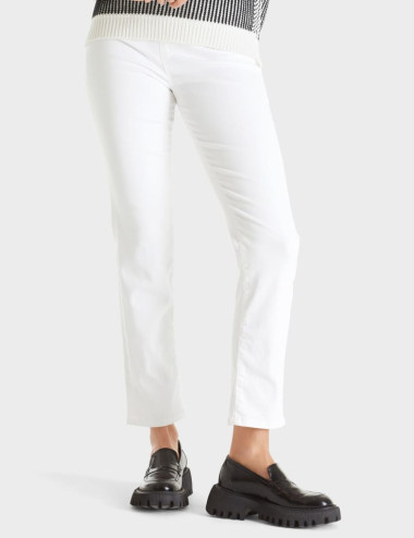 Jeans SIENA blanc à taille...