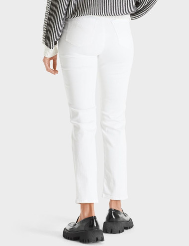 Jeans SIENA blanc à taille...