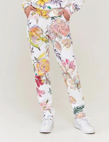 Flower print pants