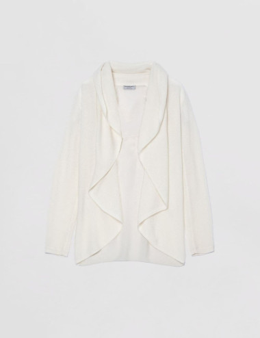 Cardigan ouvert à col châle...
