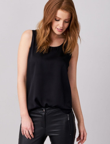 camisole soie noire pour femme Repeat