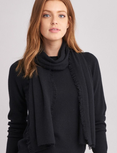 foulard cachemire noir pour femme Repeat