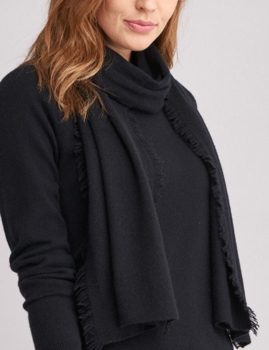 foulard cachemire noir pour femme Repeat