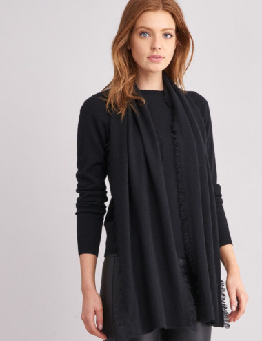 foulard cachemire noir pour femme Repeat