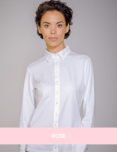 Chemise rose pâle en...