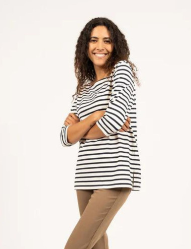 T-Shirt Phare blanc et...