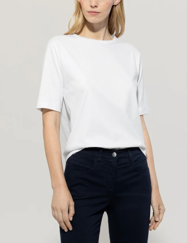 T-shirt basique blanc -...
