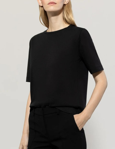 T-shirt basique noir -...