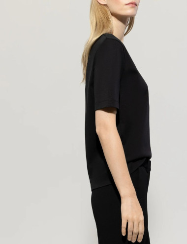 T-shirt basique noir -...