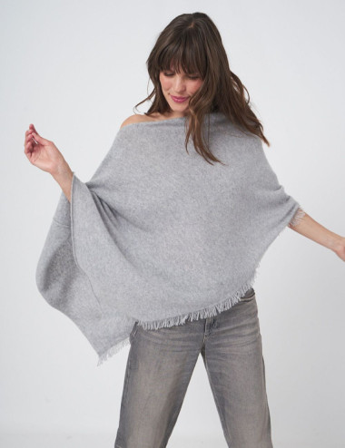 Poncho asymétrique à...