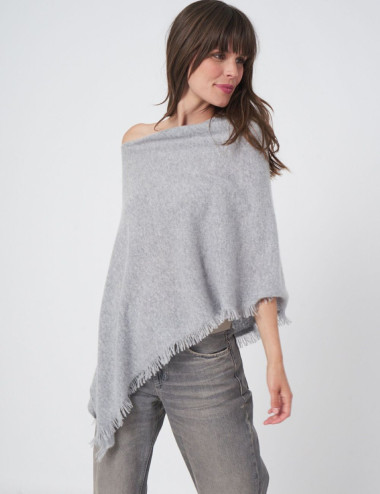 Poncho asymétrique à...