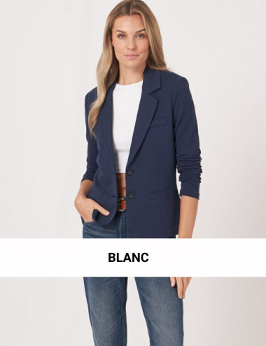 Veston blanc décontracté -...