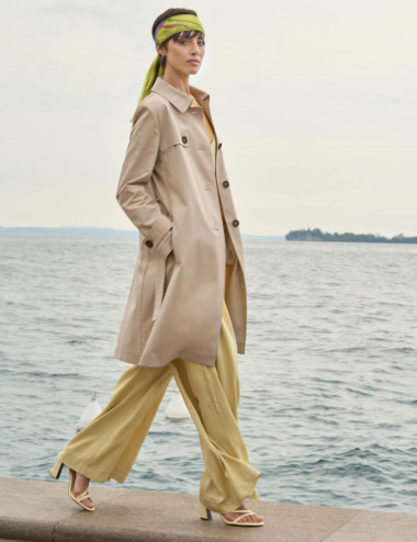 Manteau trenchcoat beige -...
