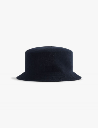 Chapeau en coton bleu -...