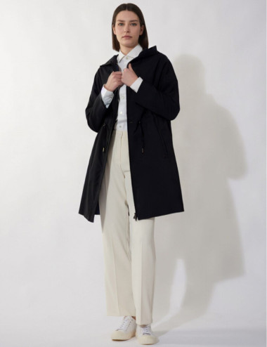 Manteau parka noir avec...