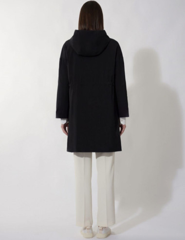 Manteau parka noir avec...