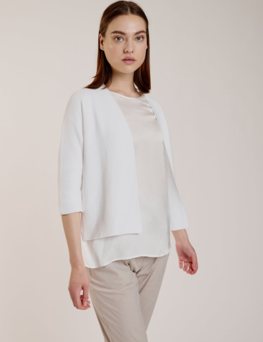 Cardigan de base blanc -...