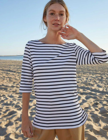 T-Shirt Phare blanc et...