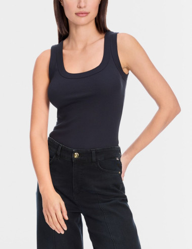 Camisole marine finement...