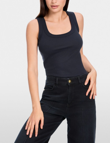 Camisole marine finement...