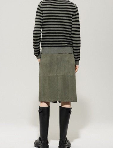 Jupe cargo en daim - Luisa...