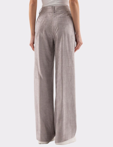 Pantalon en velours à...