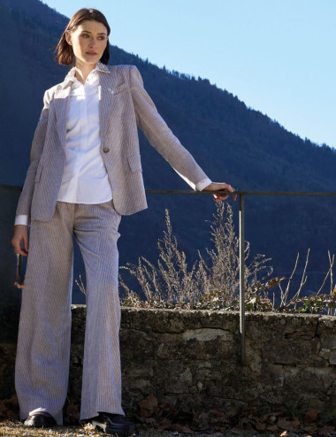 Pantalon en velours à...