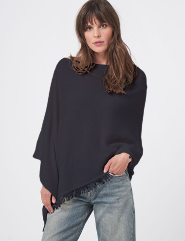 Poncho asymétrique à...