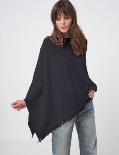 Poncho asymétrique à...