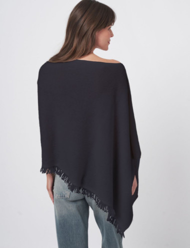 Poncho asymétrique à...