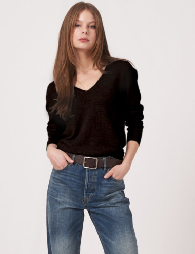 Pull col V en cachemire...