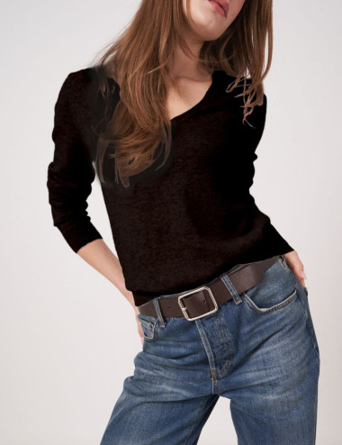 Pull col V en cachemire...