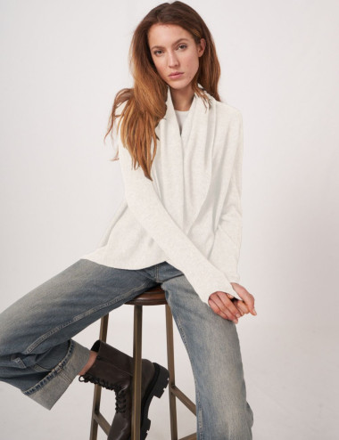 Cardigan ouvert à col châle...