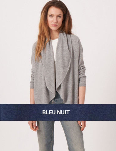 Cardigan ouvert à col châle...