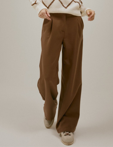 Pantalon à taille haute...